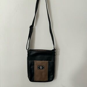Anna Martina Franco Two-Tone Large Cross Body Handbag (adjustable strap)